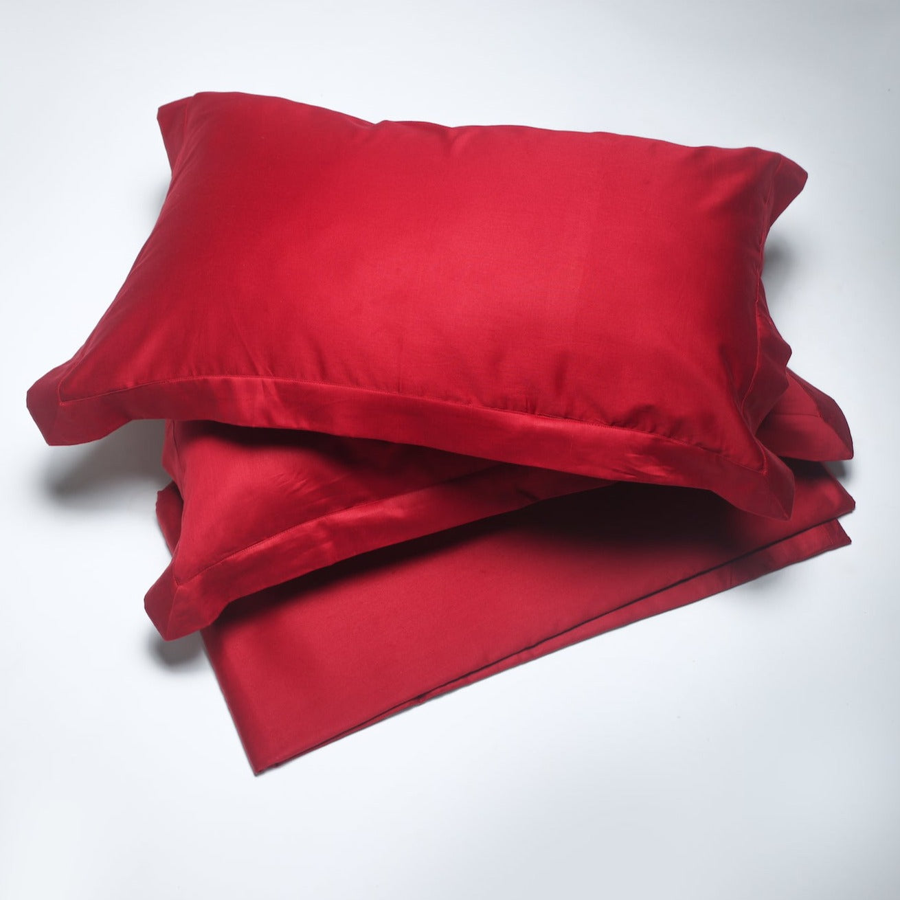 300 TC Cotton Solid Maroon Bedsheet Set - aumbrr