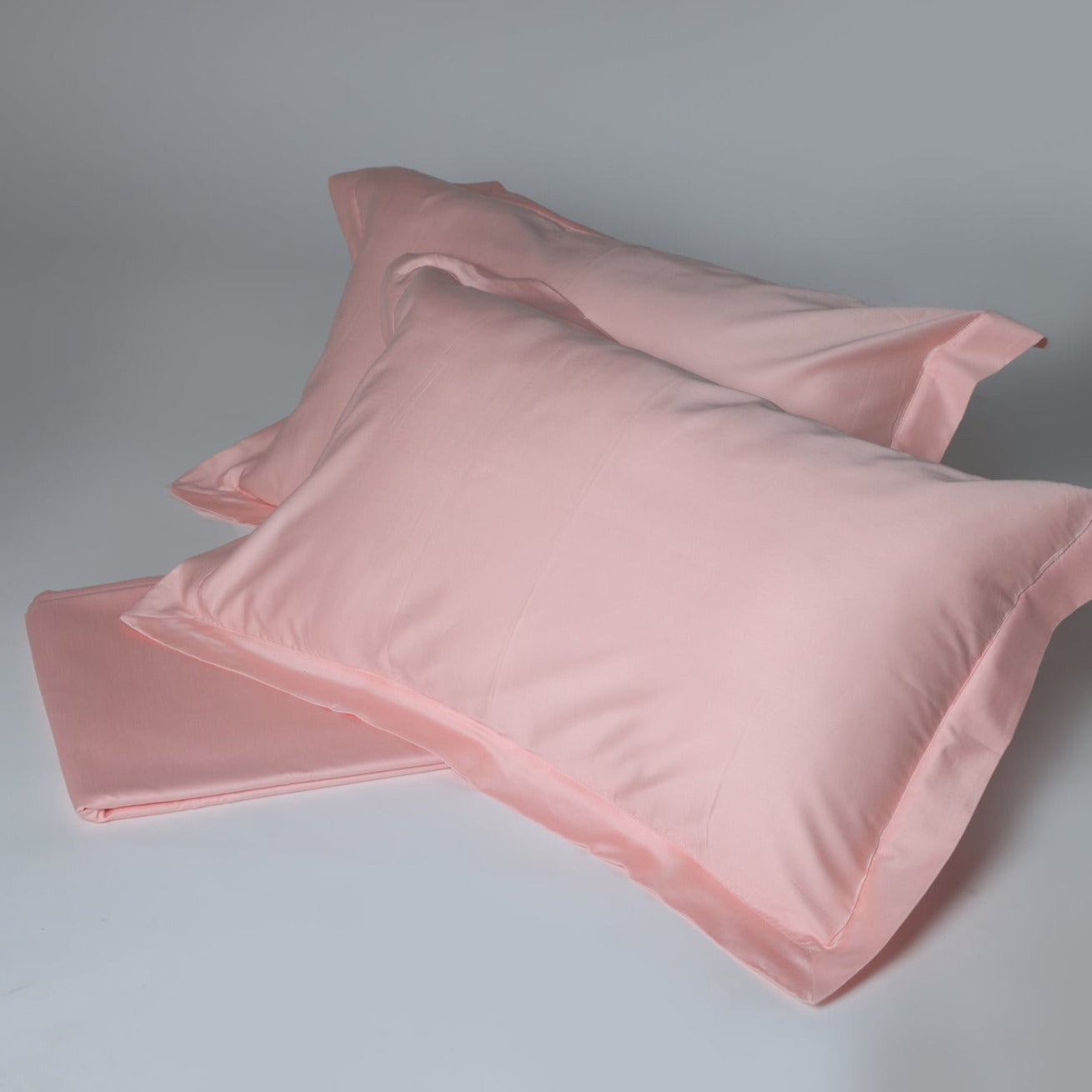 300 TC Cotton Solid Blush Bedsheet Set - aumbrr